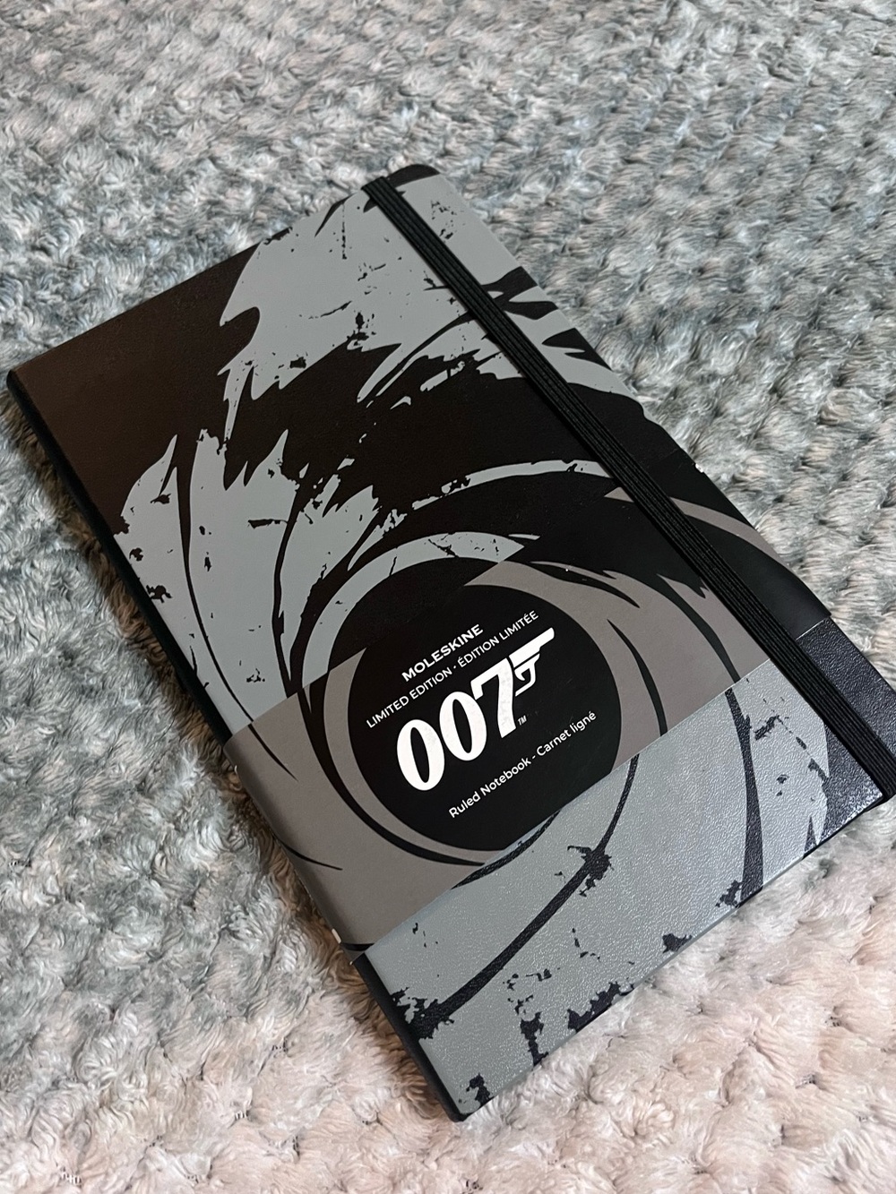 Moleskine Black and Gray 007 Limited Edition Hardcover Notebook
